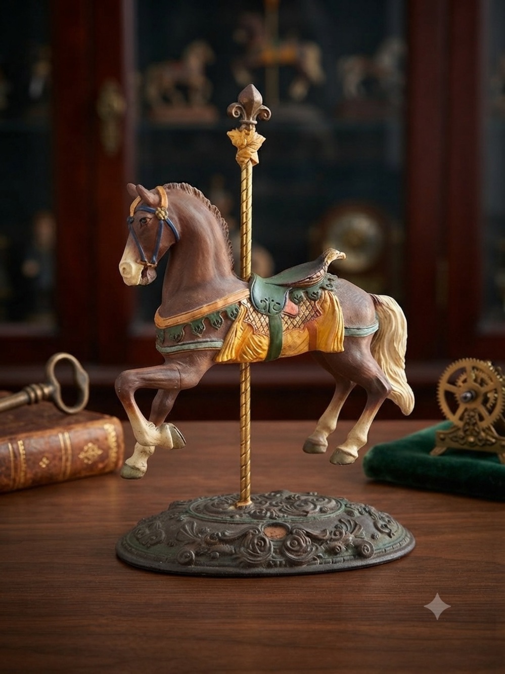 Ann Dezendorf Limited Edition Carousel Horse - Eagle Back Stander Carousel
